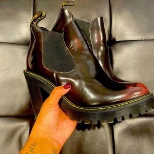 Hurston Dr. Martens chunky heel boots! full price was 150. only wore once ☺️